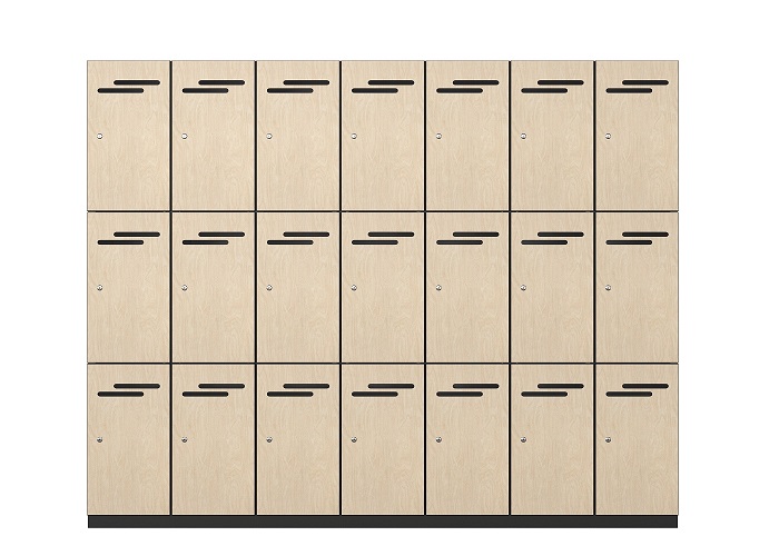 3 Door Melamine Lockers