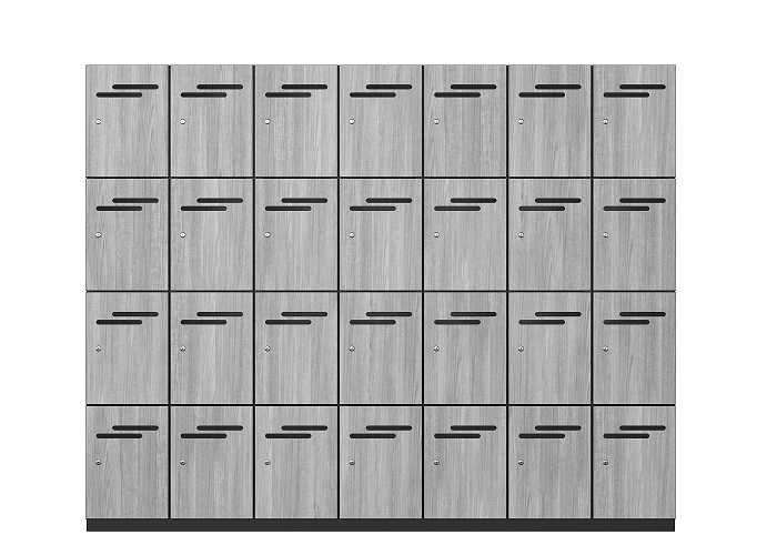 4 Door Melamine Lockers