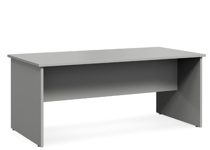 Accent Panel End Desk – Grey