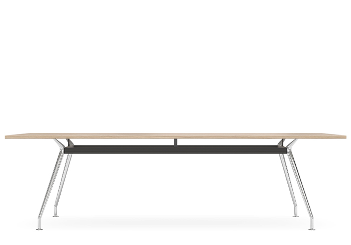 Apollo Boardroom Table Polished Steel