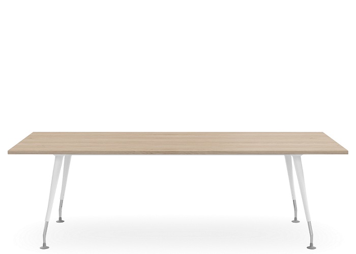 Leto Boardroom Table White Leg