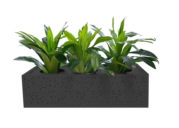 Lunar Metal Planter Box – Black