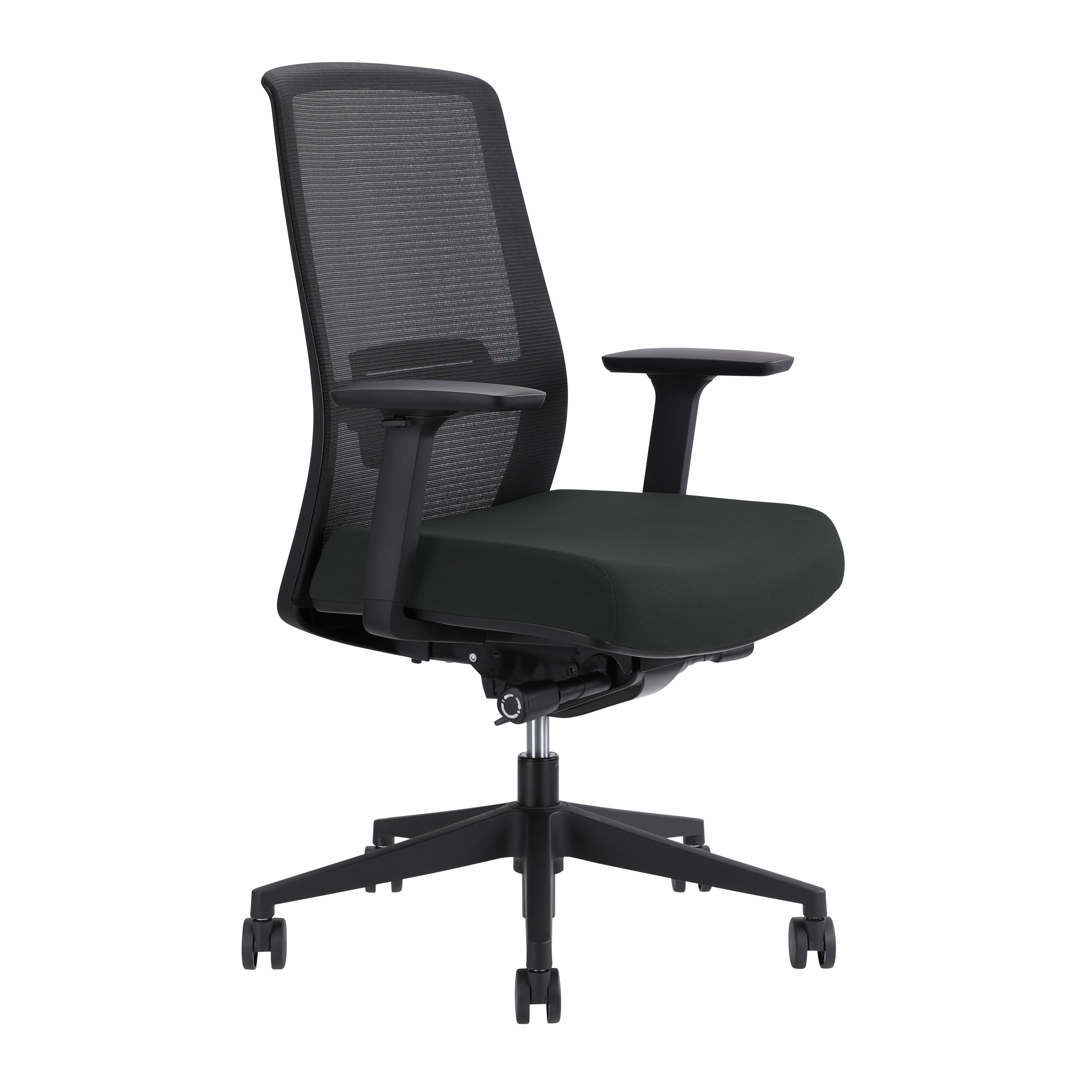 Jirra Side Control Synchro Task Chair (Slate / Adjustable Side Arms)
