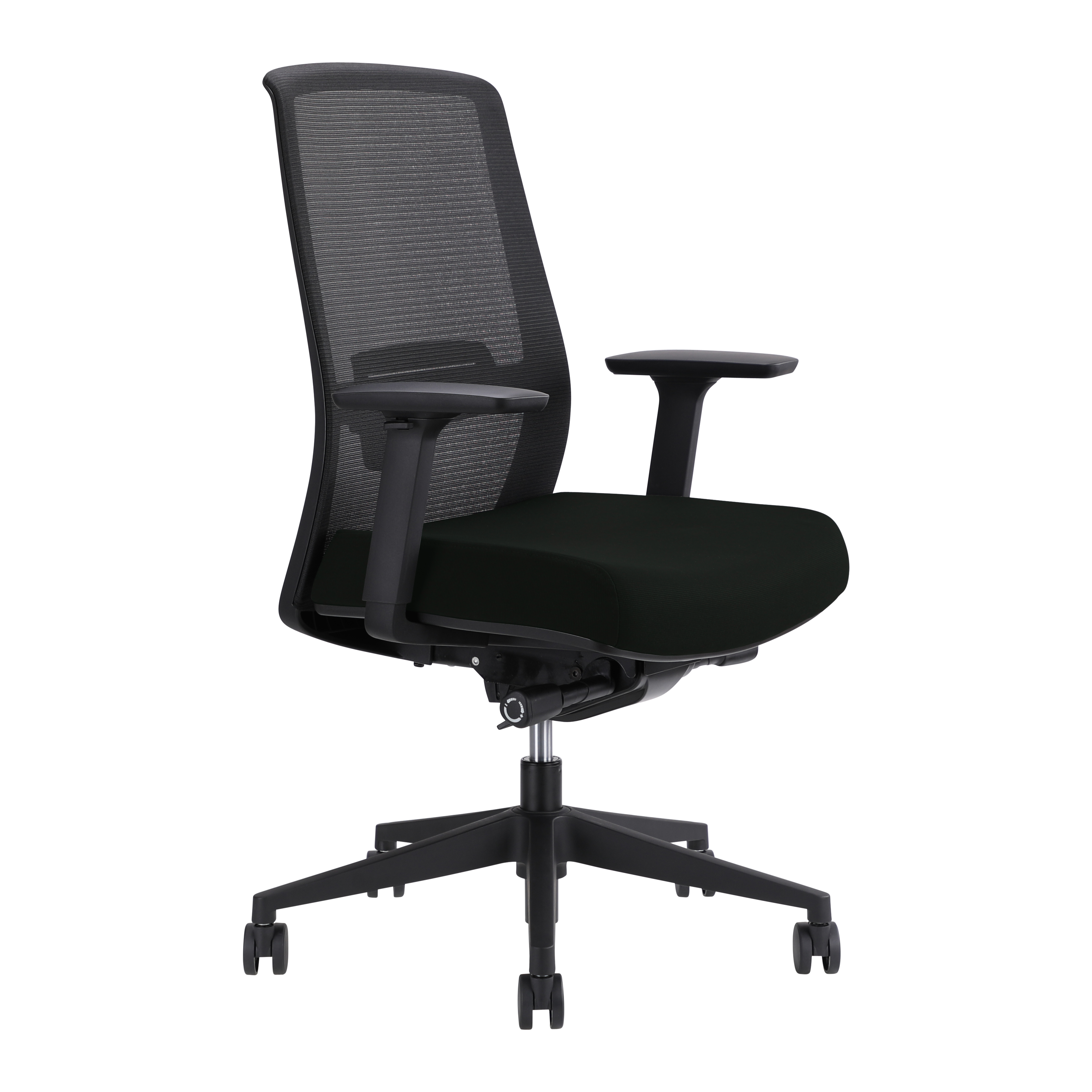 Jirra Side Control Synchro Task Chair (Onyx / Adjustable Side Arms)