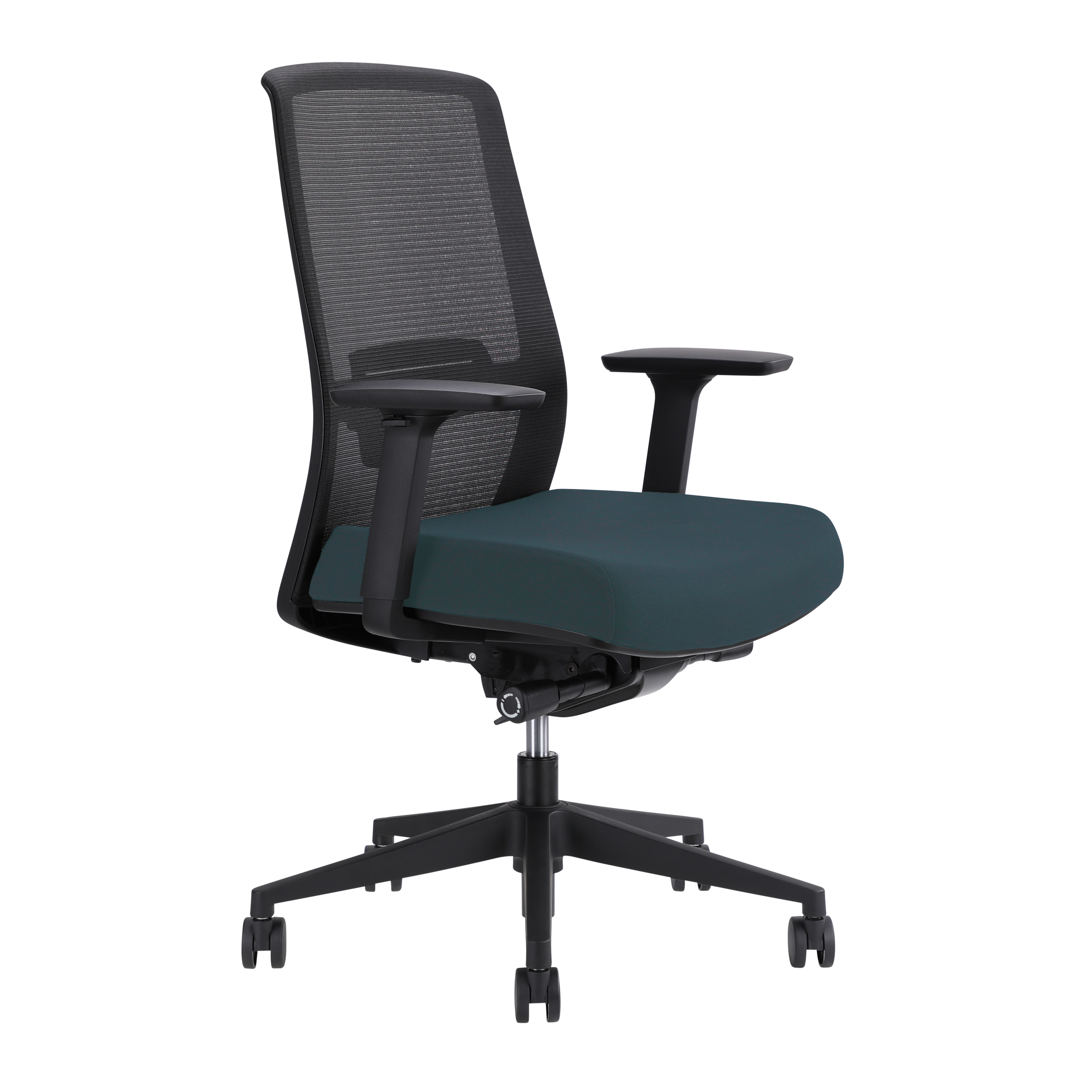 Jirra Side Control Synchro Task Chair (Denim / Adjustable Side Arms)