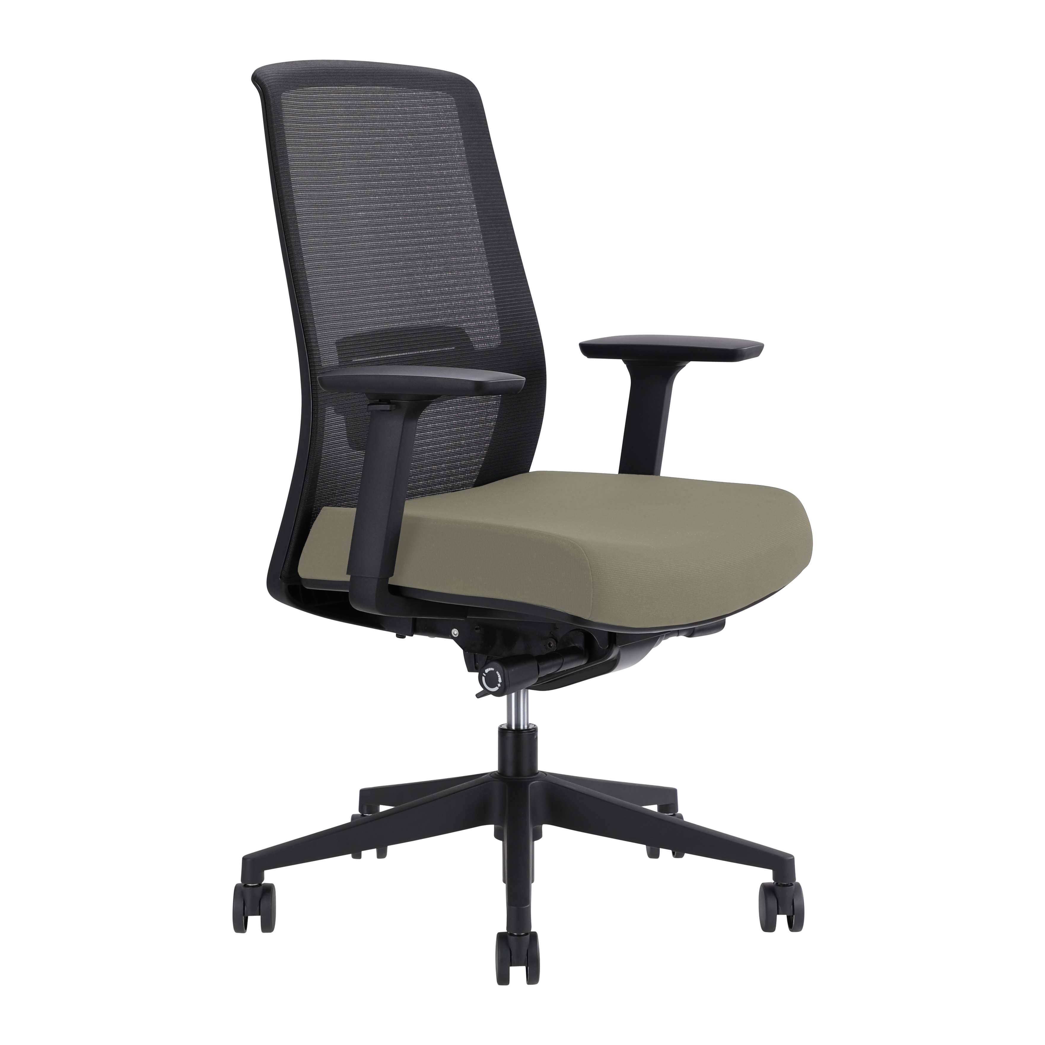 Jirra Side Control Synchro Task Chair (Driftwood / Adjustable Side Arms)