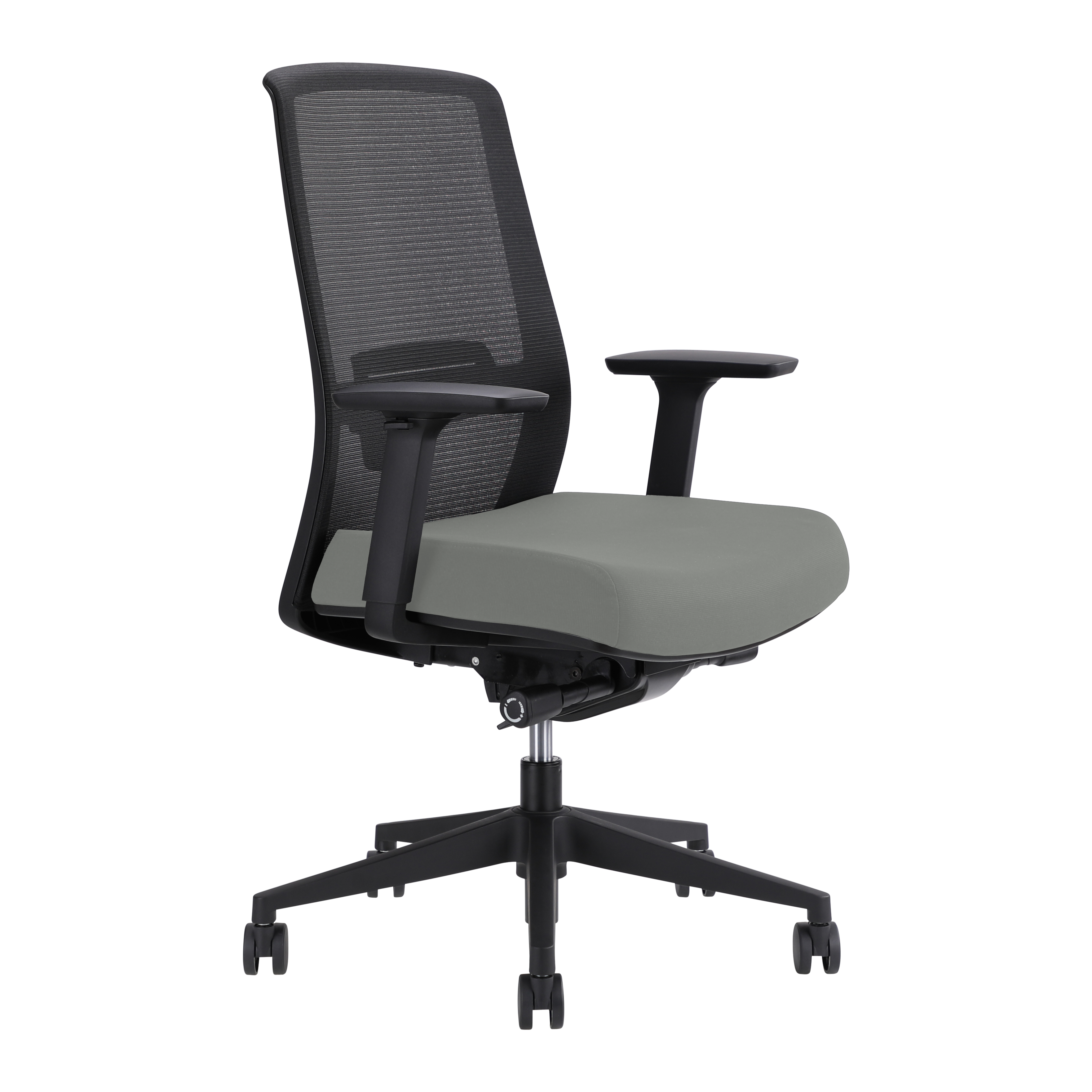 Jirra Side Control Synchro Task Chair (Steel / Adjustable Side Arms)