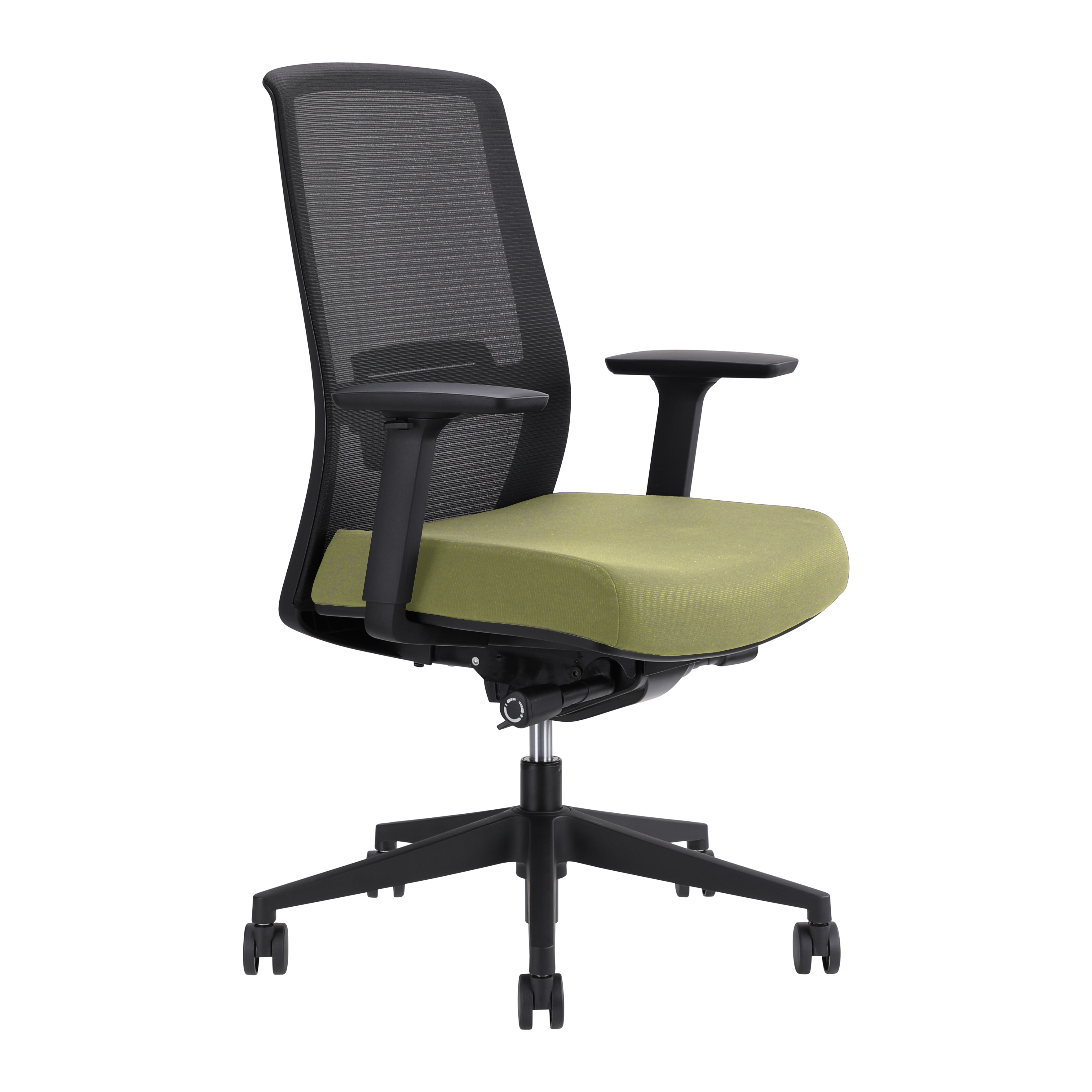 Jirra Side Control Synchro Task Chair (Apple / Adjustable Side Arms)