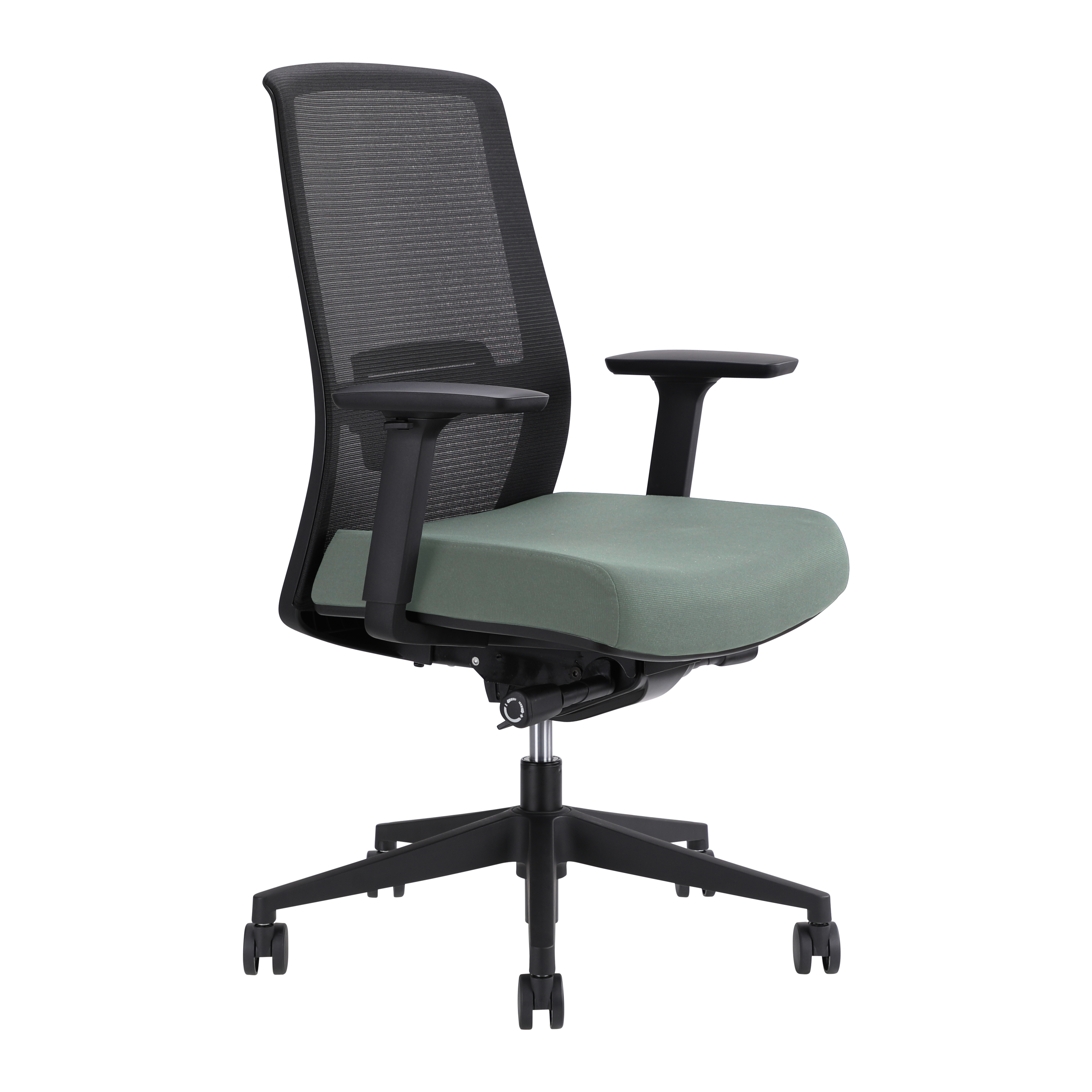 Jirra Side Control Synchro Task Chair (Cloud / Adjustable Side Arms)
