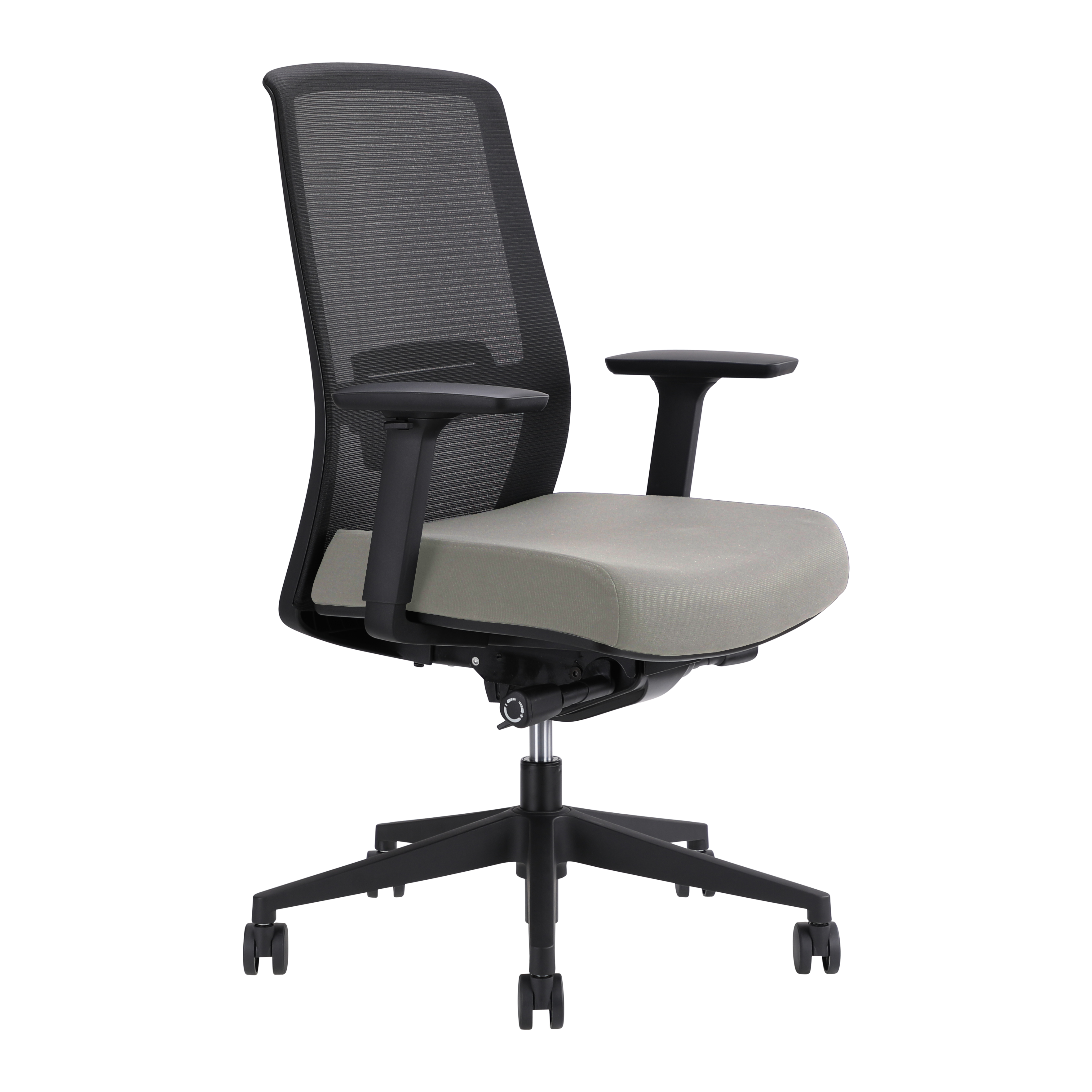 Jirra Side Control Synchro Task Chair (Sand / Adjustable Side Arms)