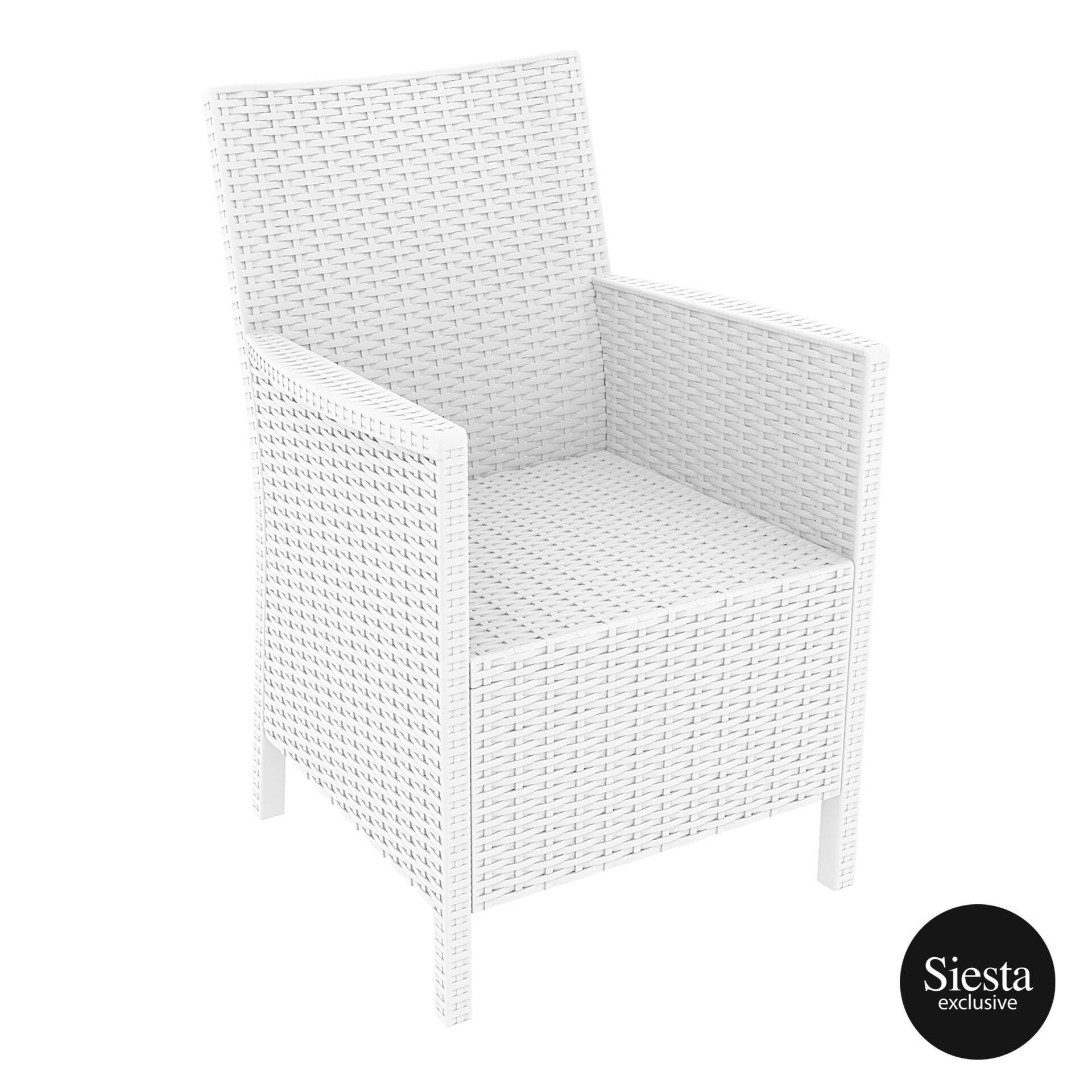 California Armchair - White