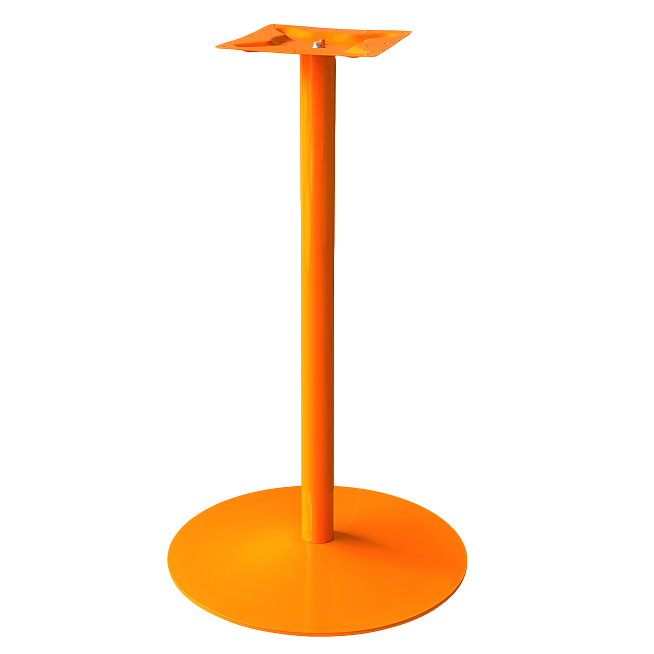 Coral Round BAR Table Base - Orange