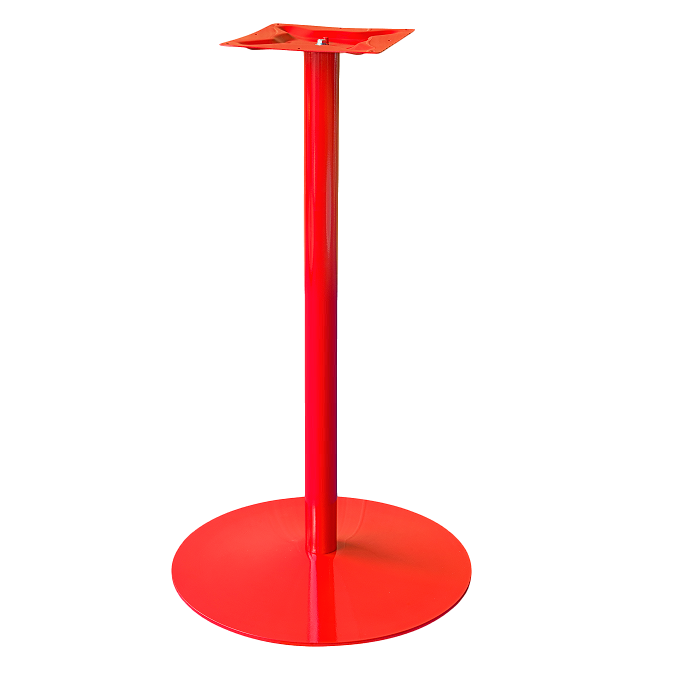 Coral Round BAR Table Base - Red