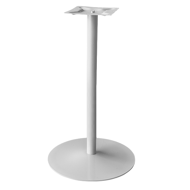 Coral Round BAR Table Base - Silver