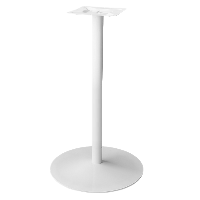Coral Round BAR Table Base - White