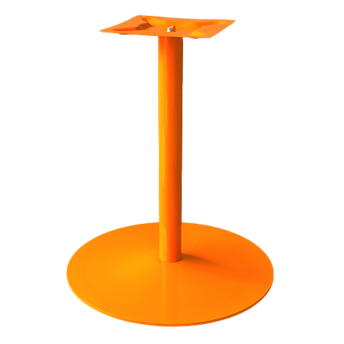 Coral Round Table Base - Orange