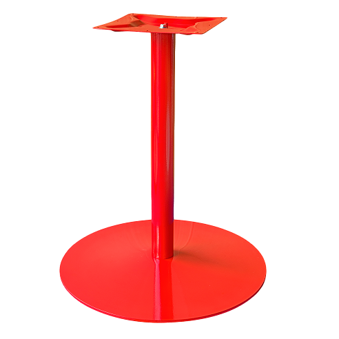 Coral Round Table Base - Red
