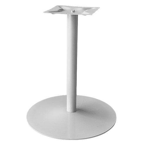 Coral Round Table Base - Silver