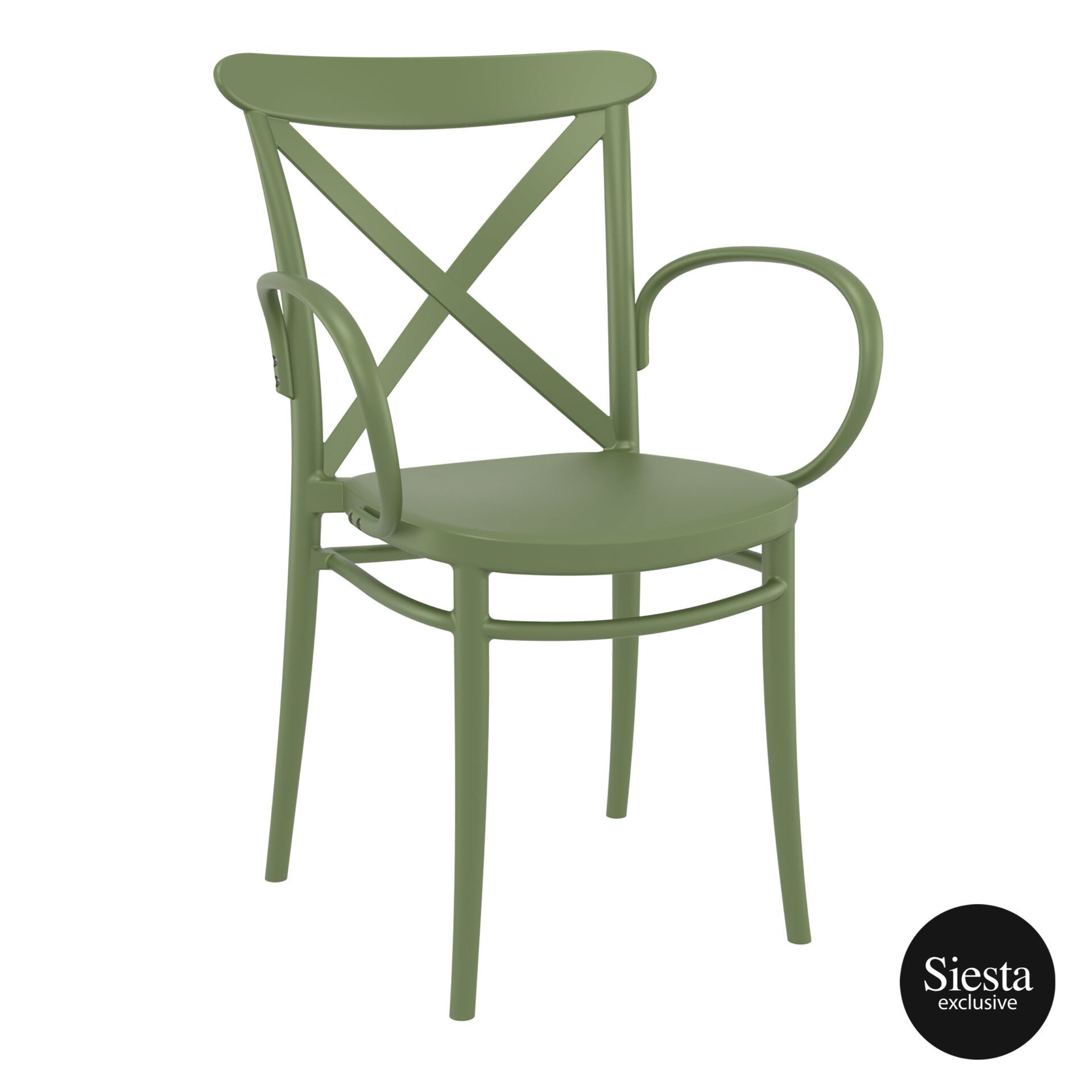 Cross XL Armchair - Olive Green