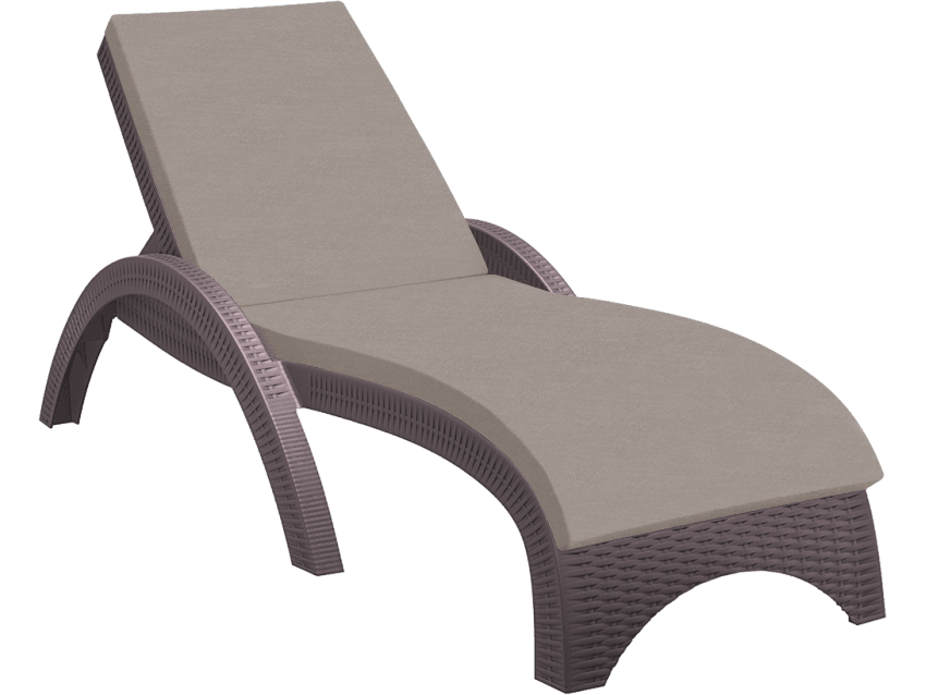 Cushion Chocolate - Fiji Sunlounger (HQ Fabric)