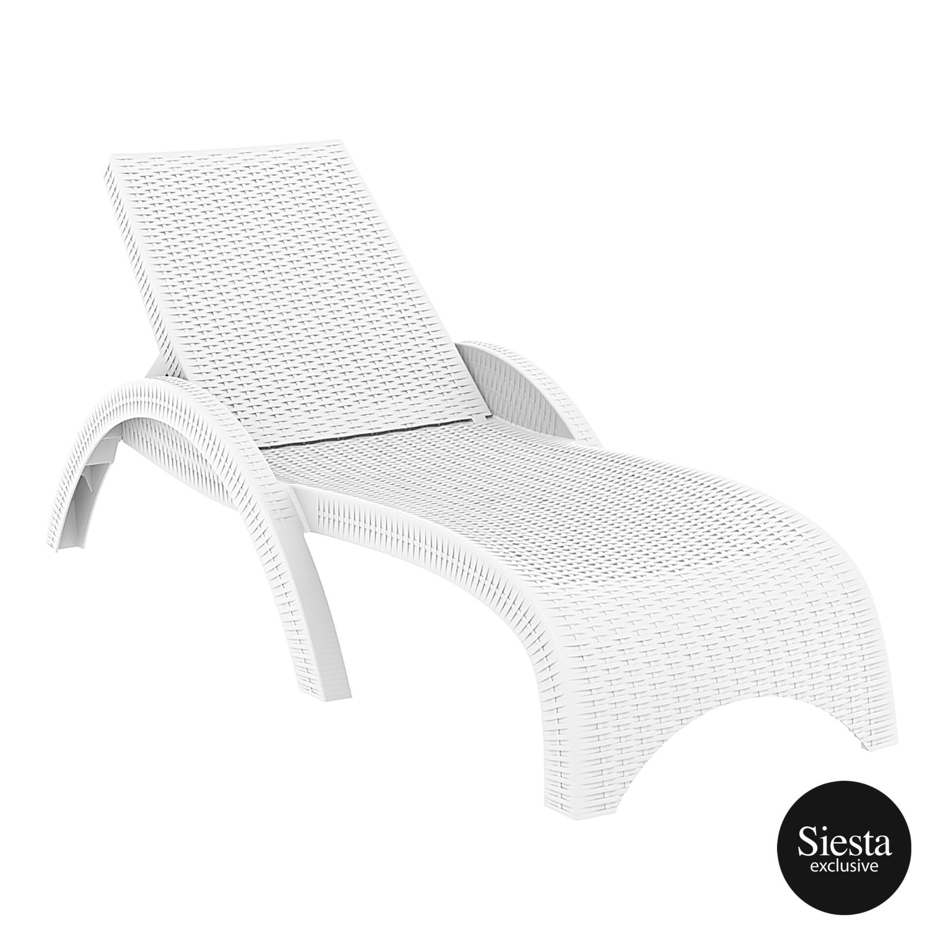 Fiji Sunlounger - White