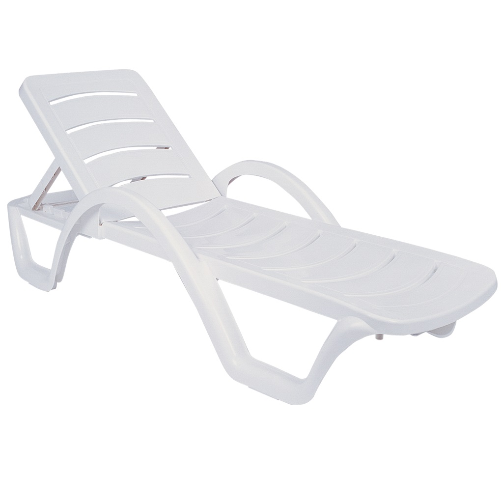 Havana Sunlounger - White (1 Year Warranty)