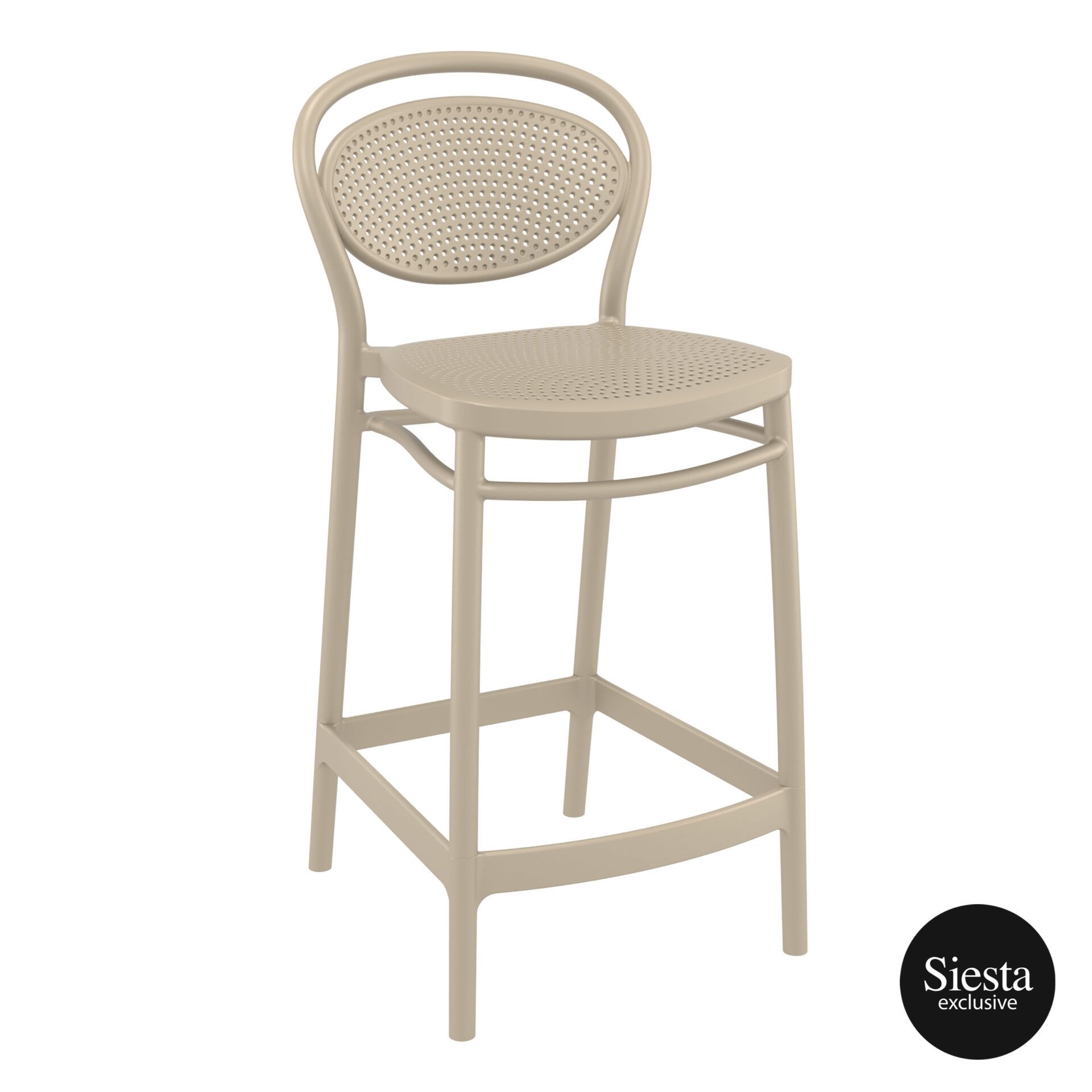 Marcel Barstool 65 - Taupe