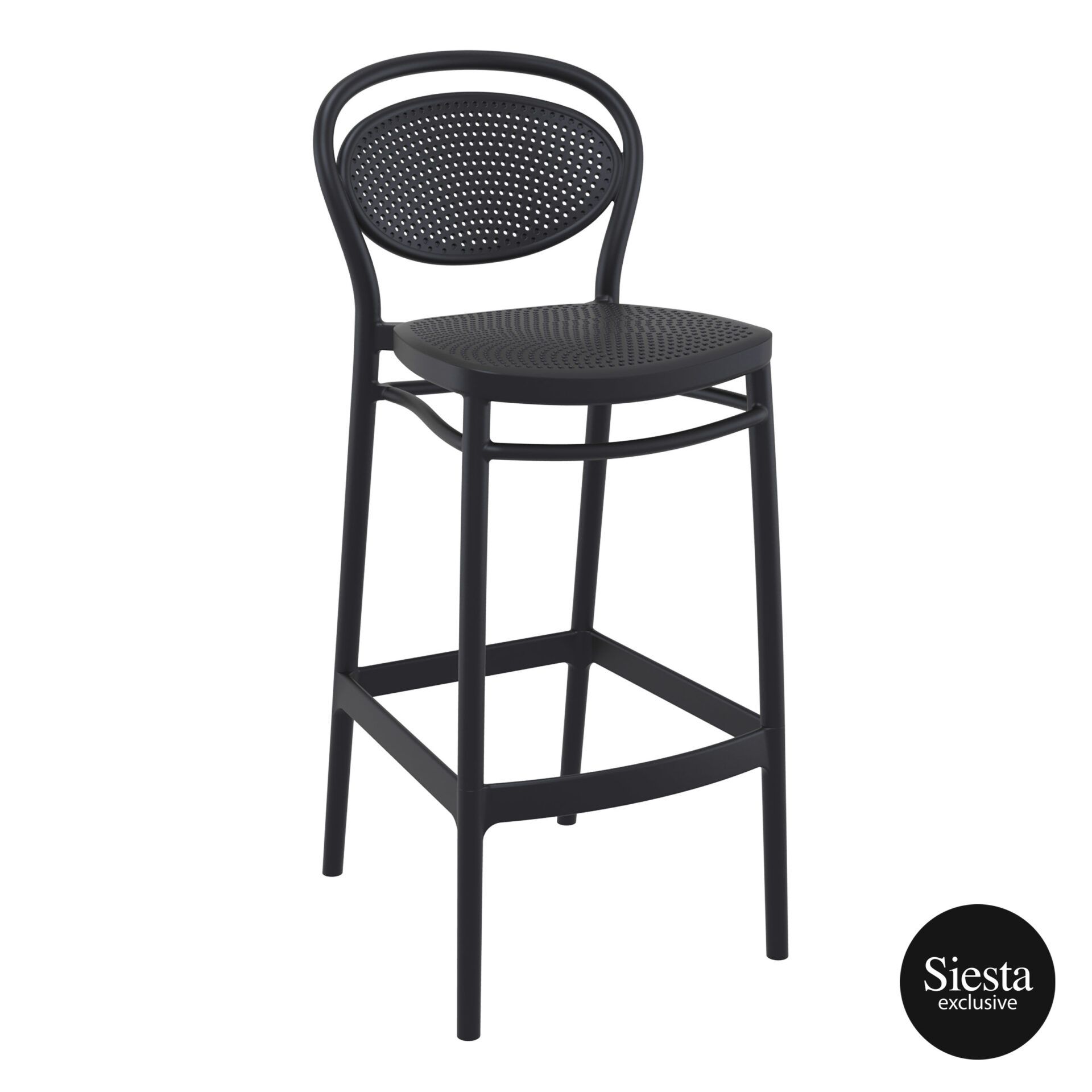 Marcel Barstool 75 - Black