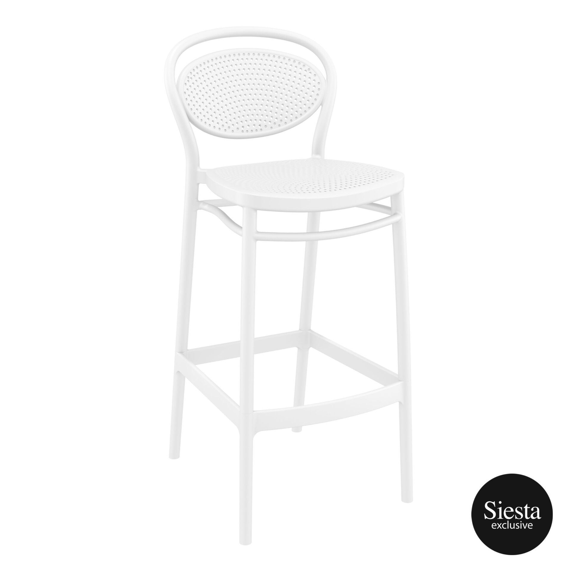 Marcel Barstool 75 - White