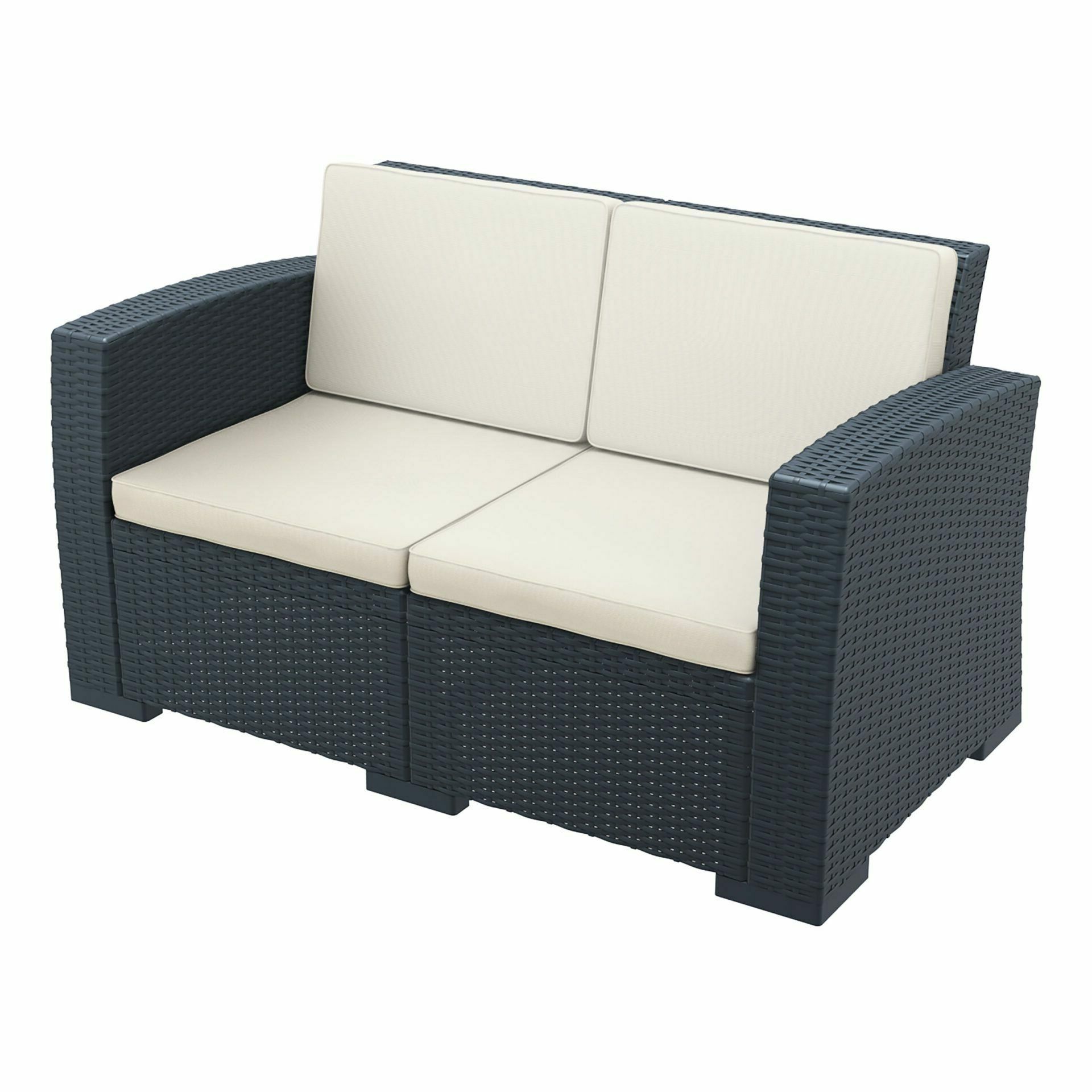 Monaco Lounge Sofa - Anthracite with cushion