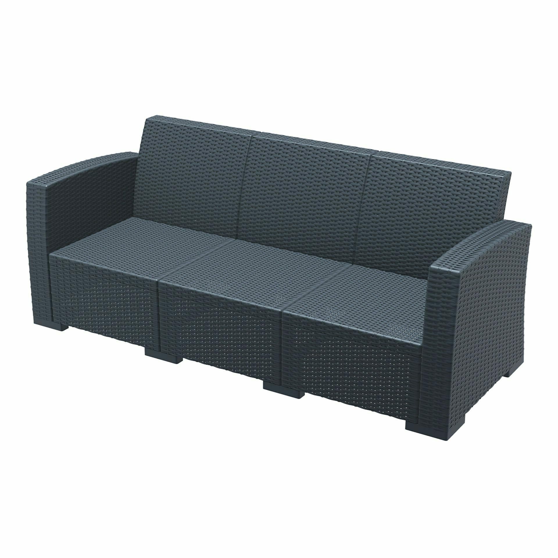Monaco Lounge Sofa XL - Anthracite - No cushion