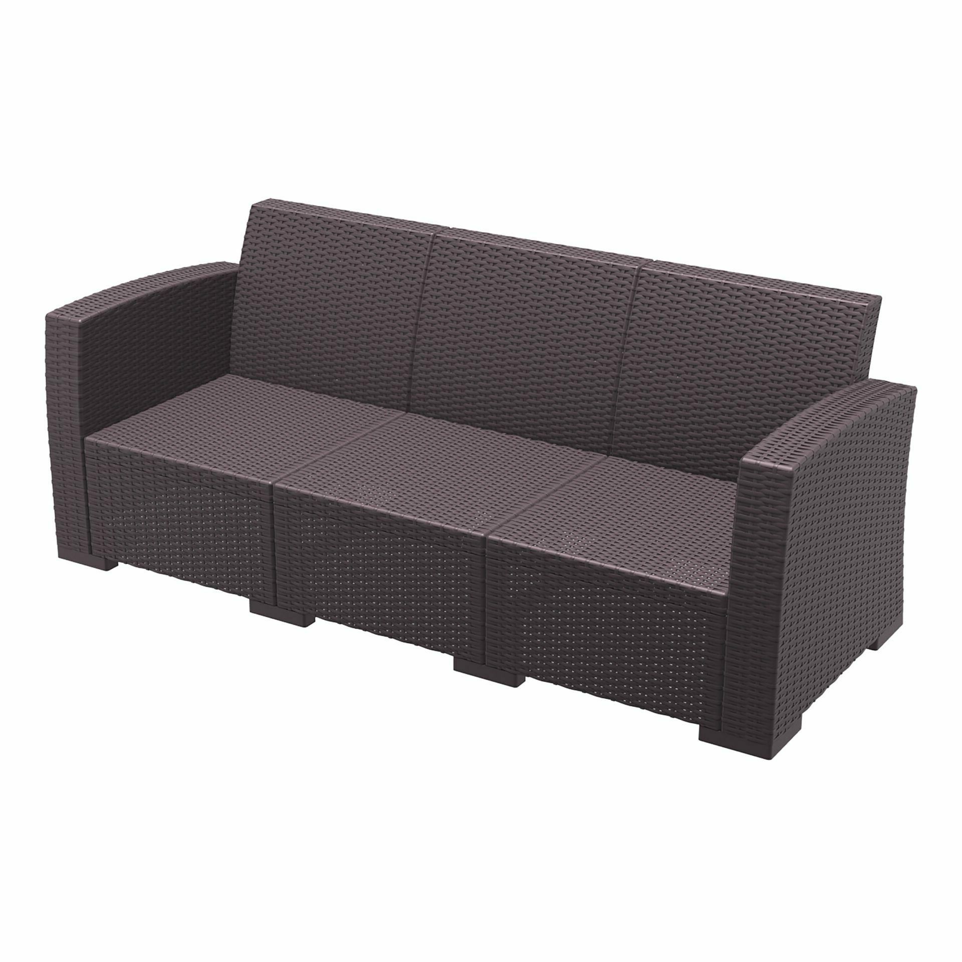 Monaco Lounge Sofa XL - Chocolate - No cushion