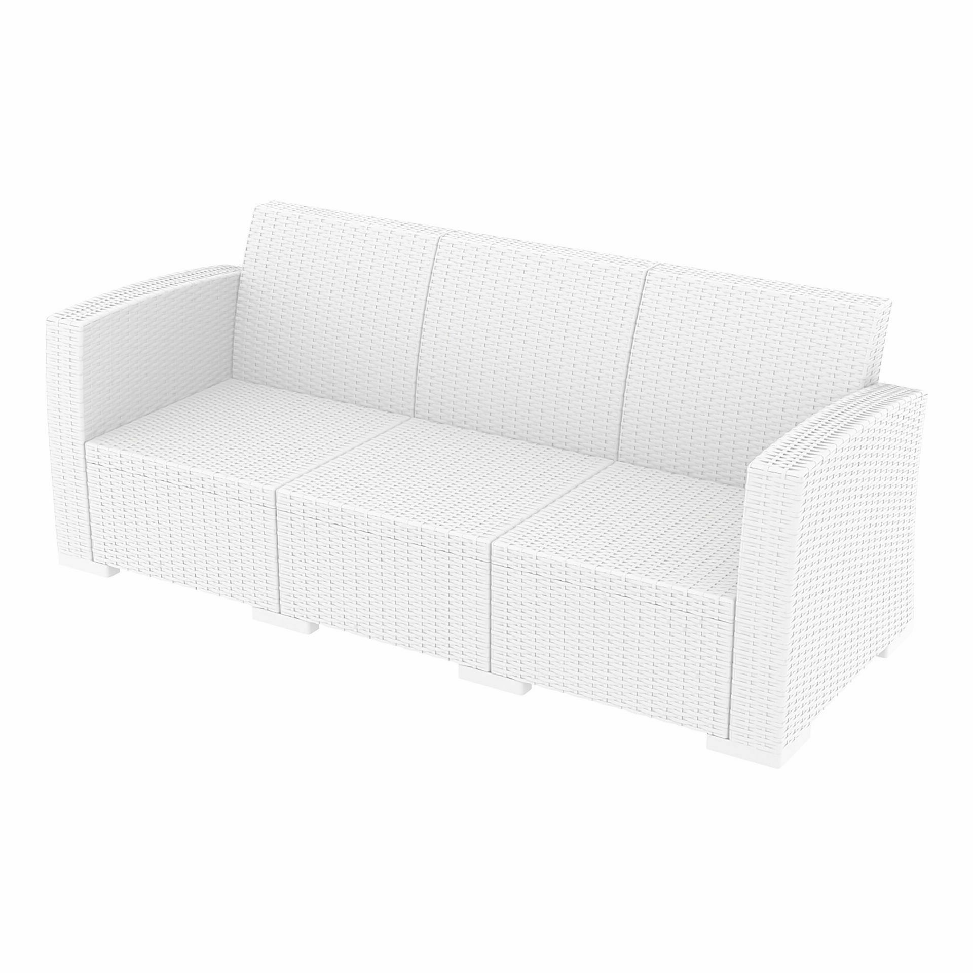 Monaco Lounge Sofa XL - White - No cushion