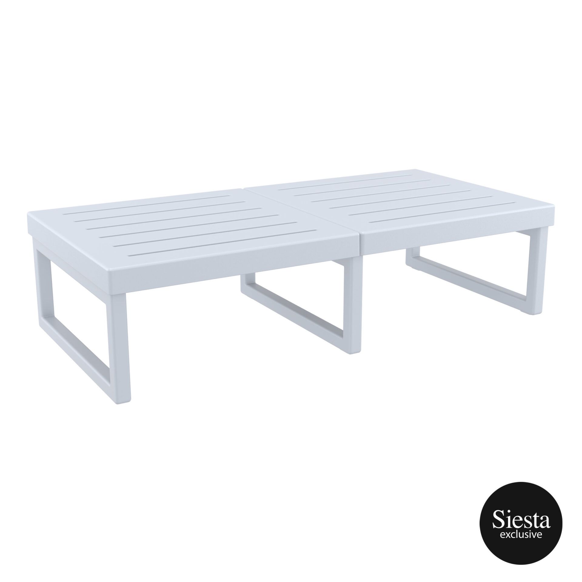 Mykonos Lounge Table XL - Silver Grey