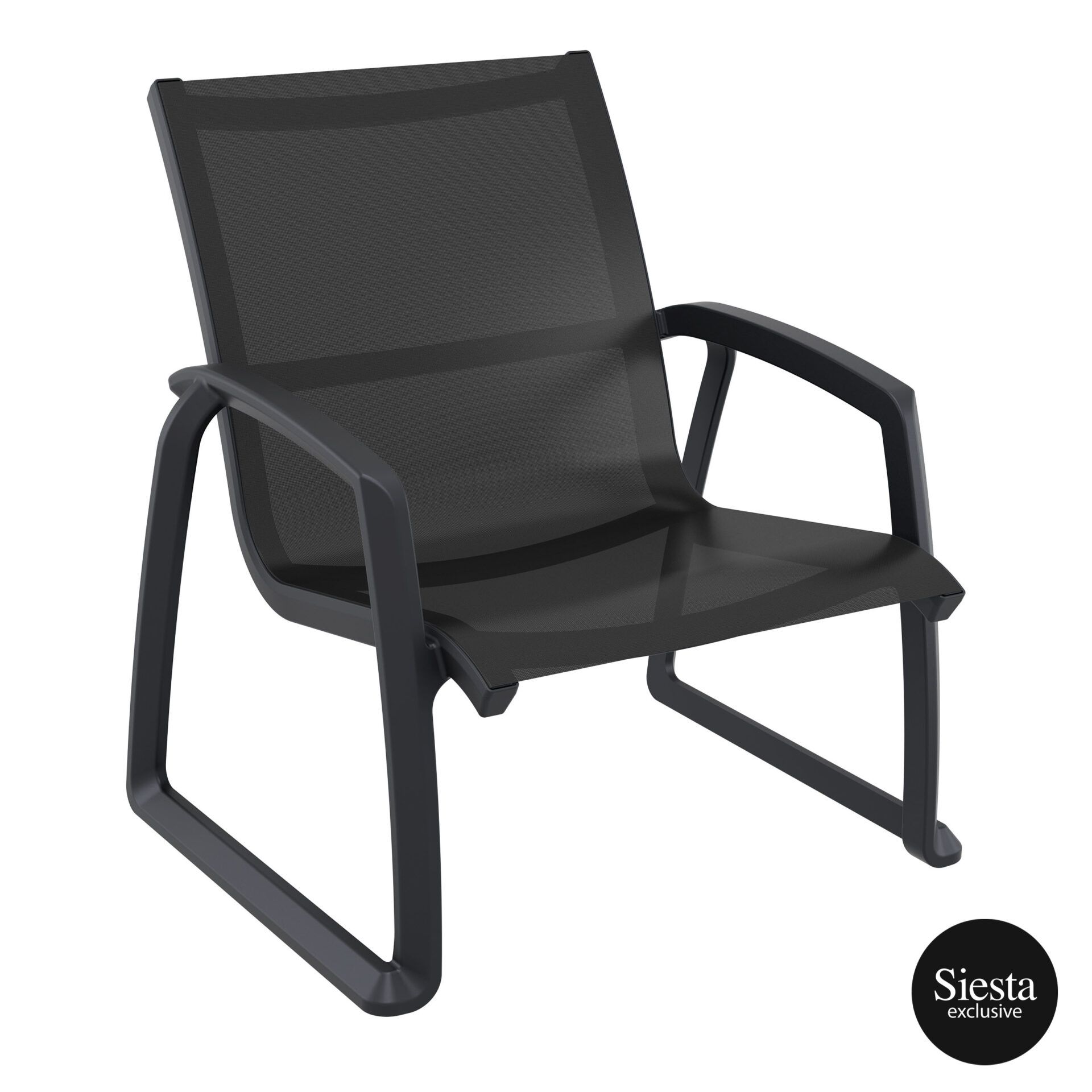 Pacific Lounge Armchair - Black
