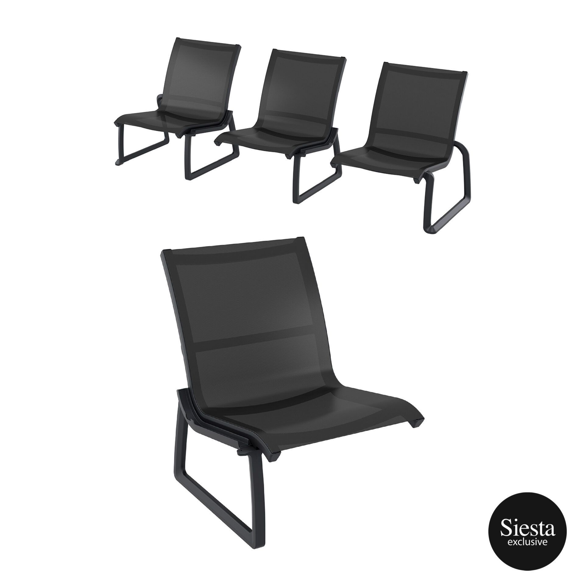 Pacific Lounge Extension Part - Black