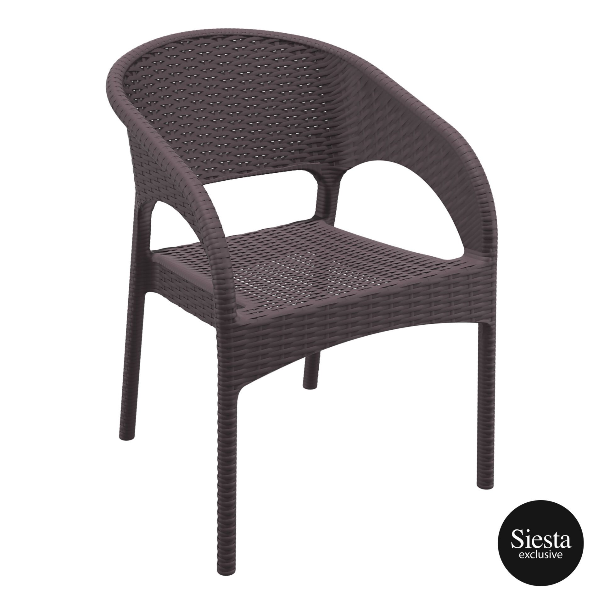 Panama Arm Chair - Chocolate