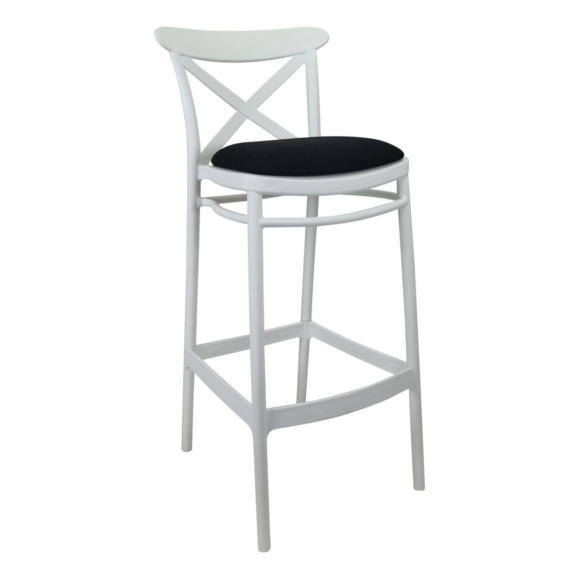 Seat Cushion - Black Fabric (Victor/Marcel/Cross) Barstool