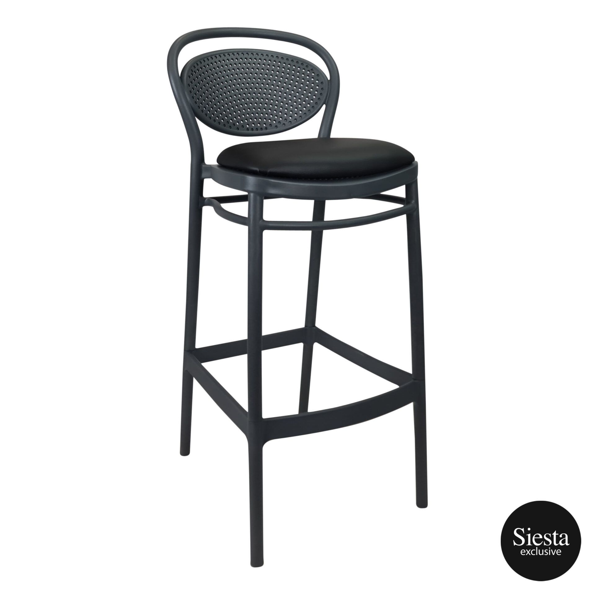 Seat Cushion - Black Vinyl (Victor/Marcel/Cross) Barstool