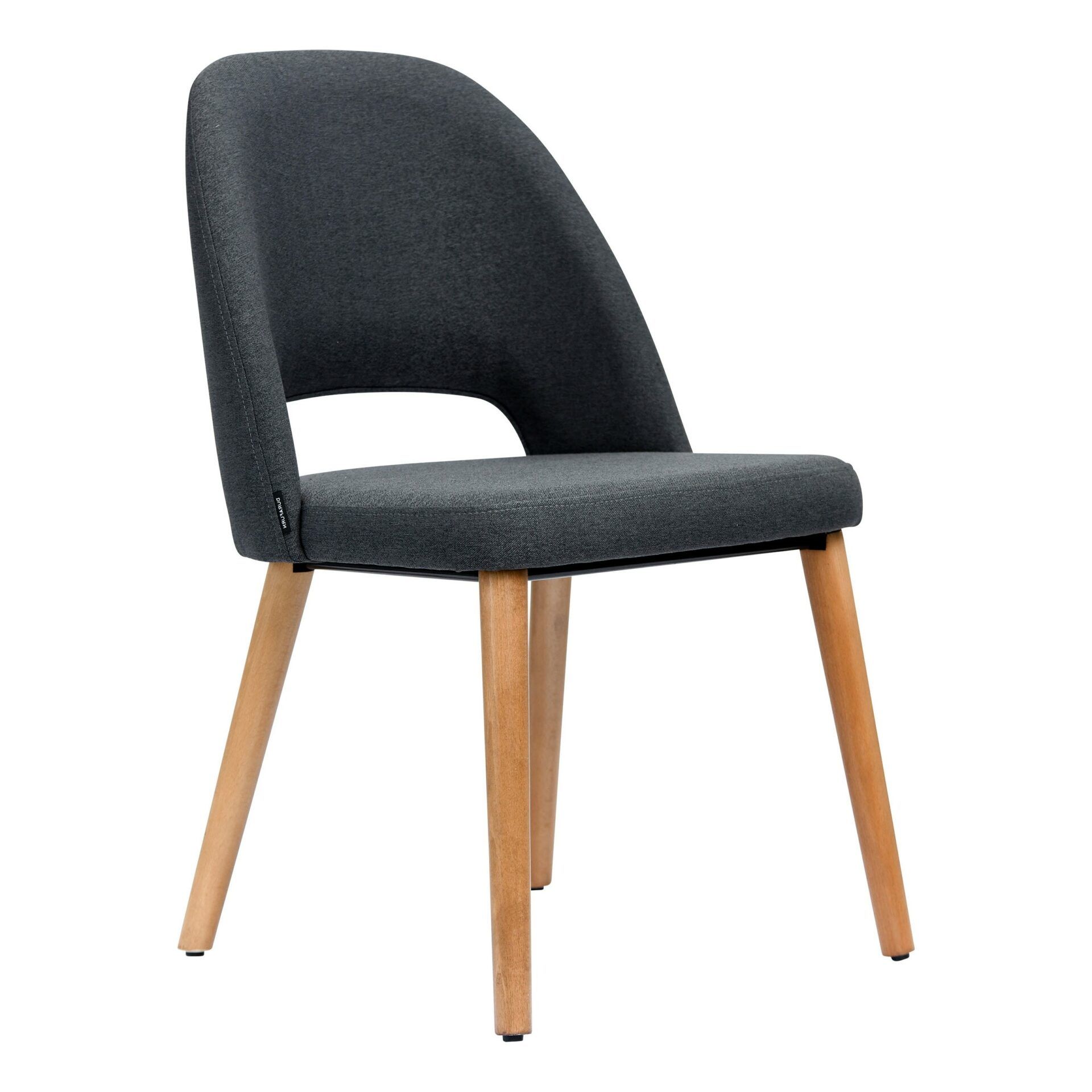 Semifreddo Chair - Trojan Oak Legs/Anthracite Woven Fabric