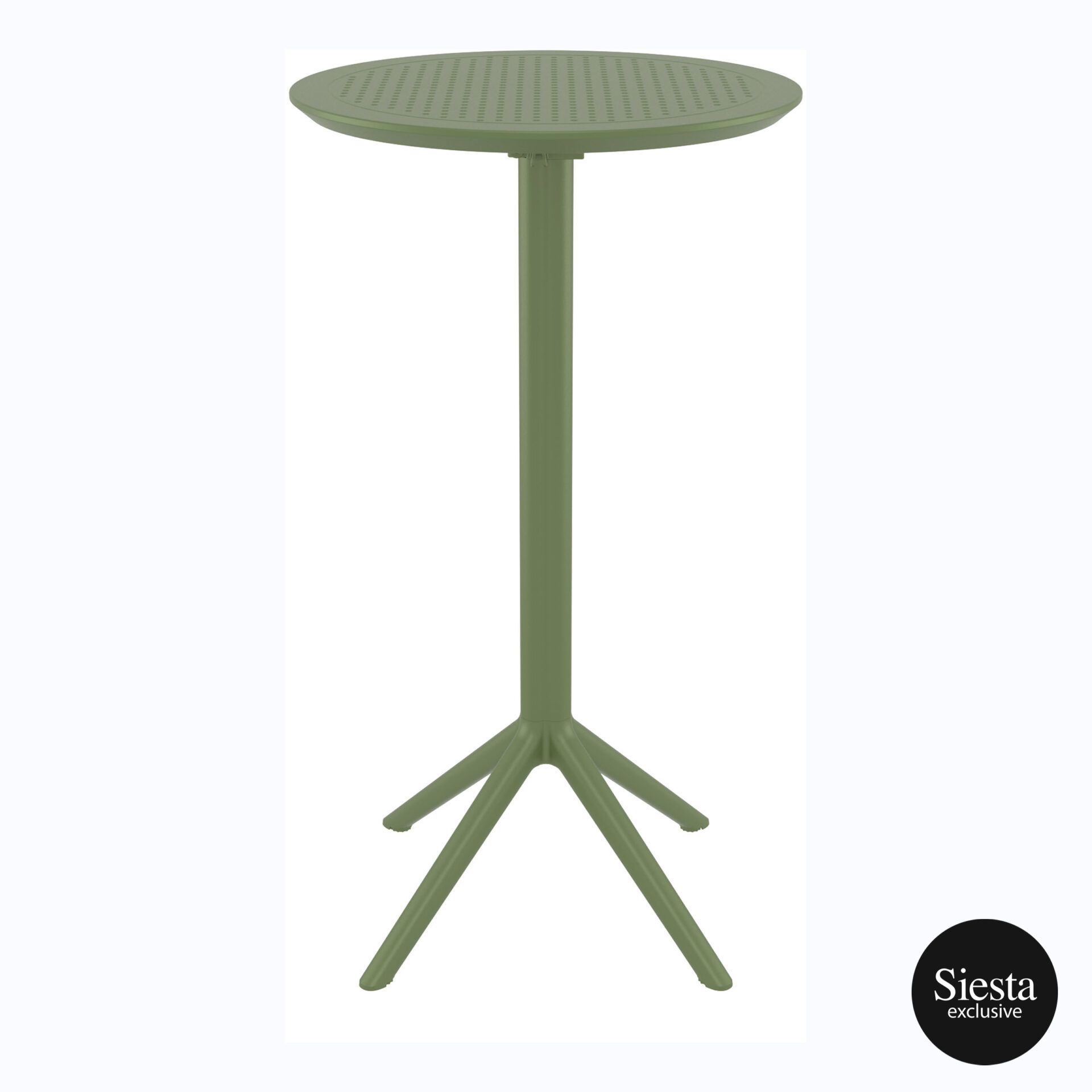 Sky Folding BAR Table 60 Round - Olive Green