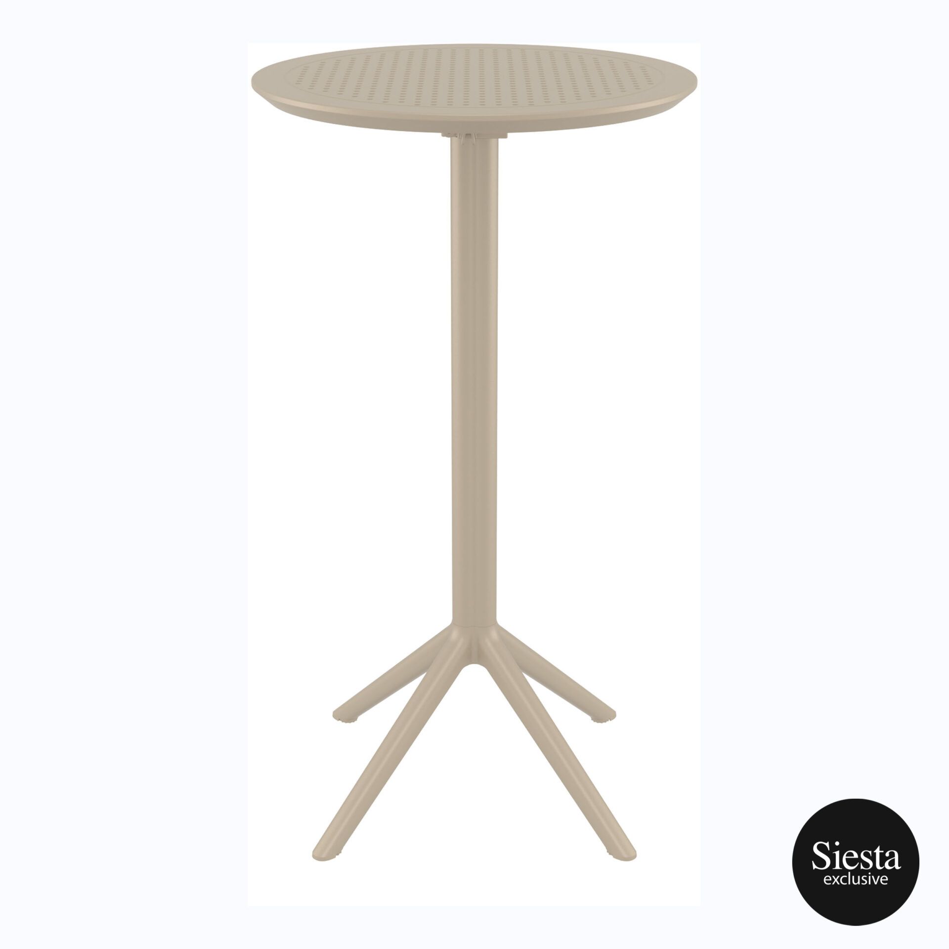 Sky Folding BAR Table 60 Round - Taupe