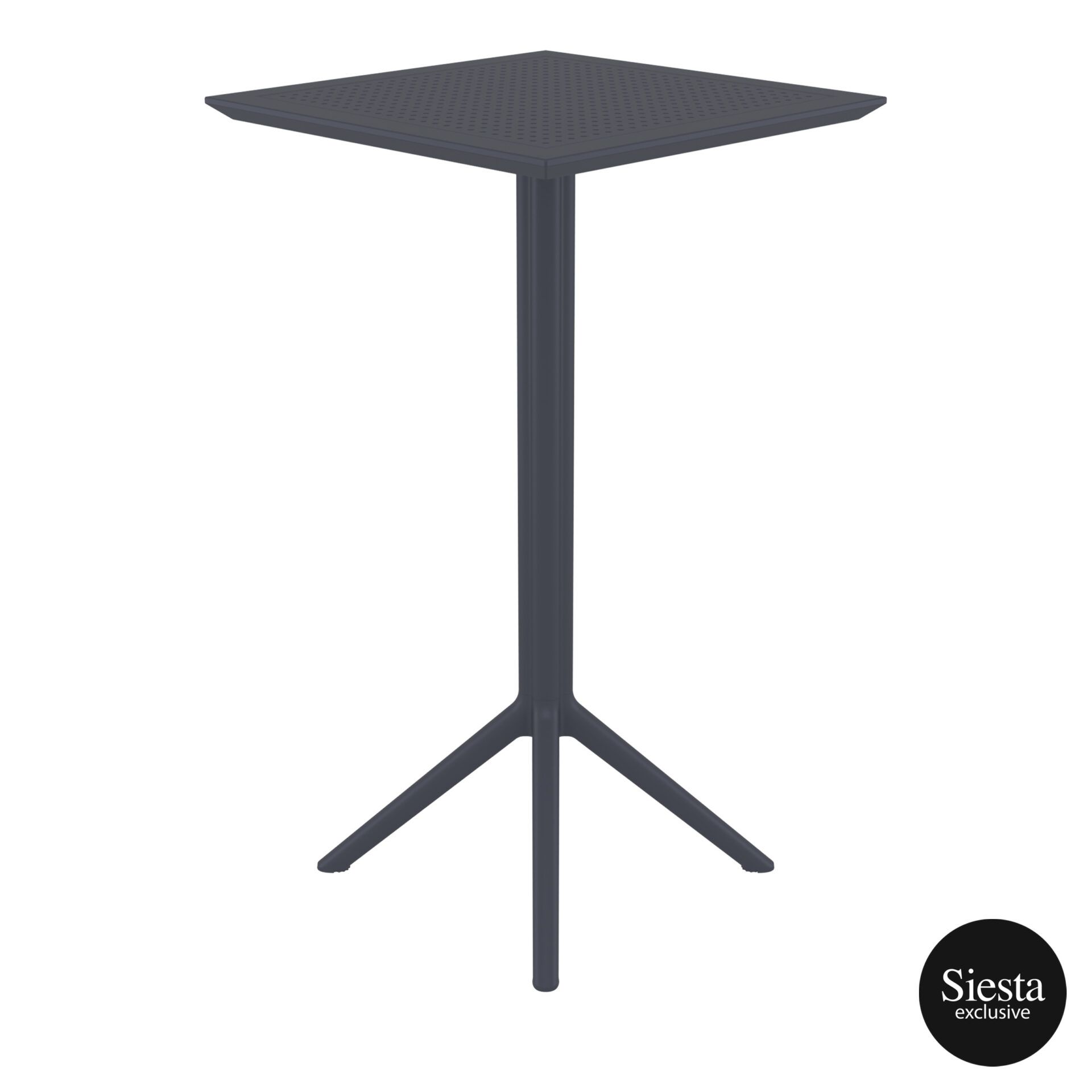 Sky Folding BAR Table 60 Square - Anthracite