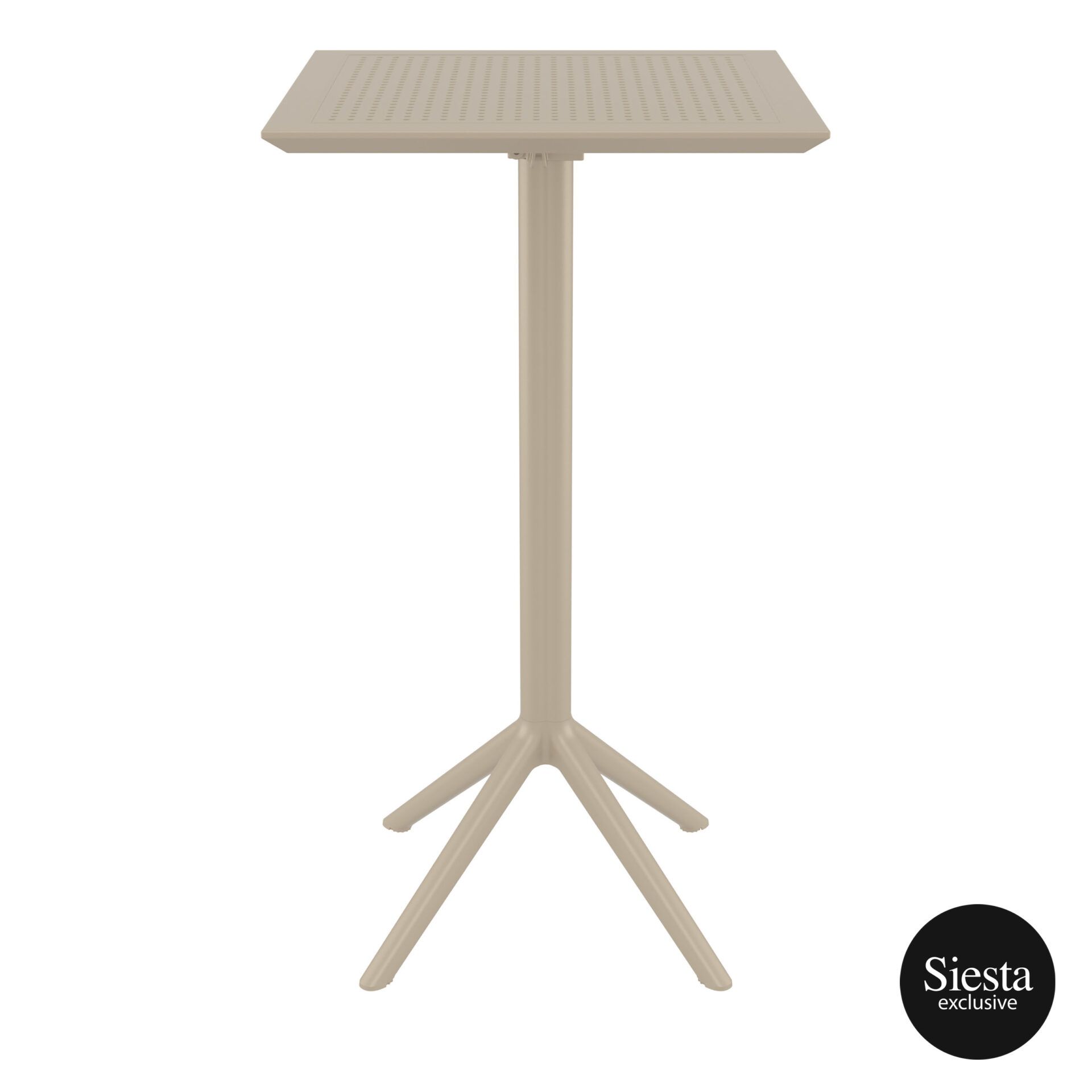 Sky Folding BAR Table 60 Square - Taupe