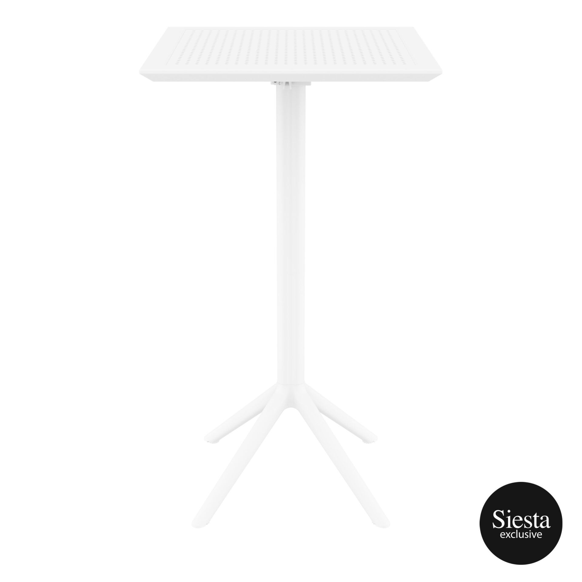 Sky Folding BAR Table 60 Square - White