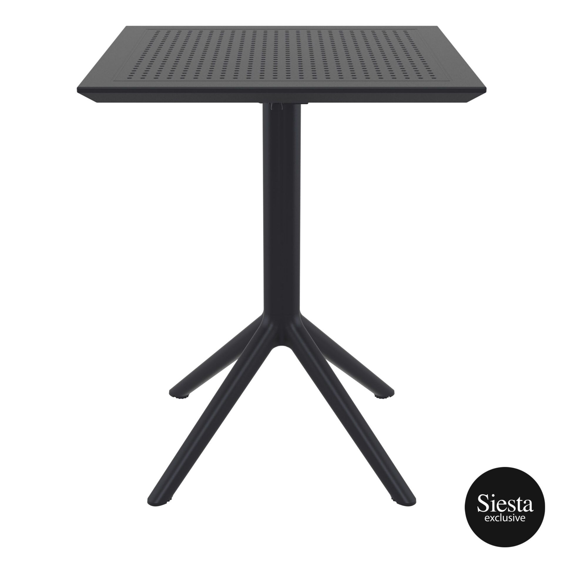 Sky Folding Table 60 Square - Black