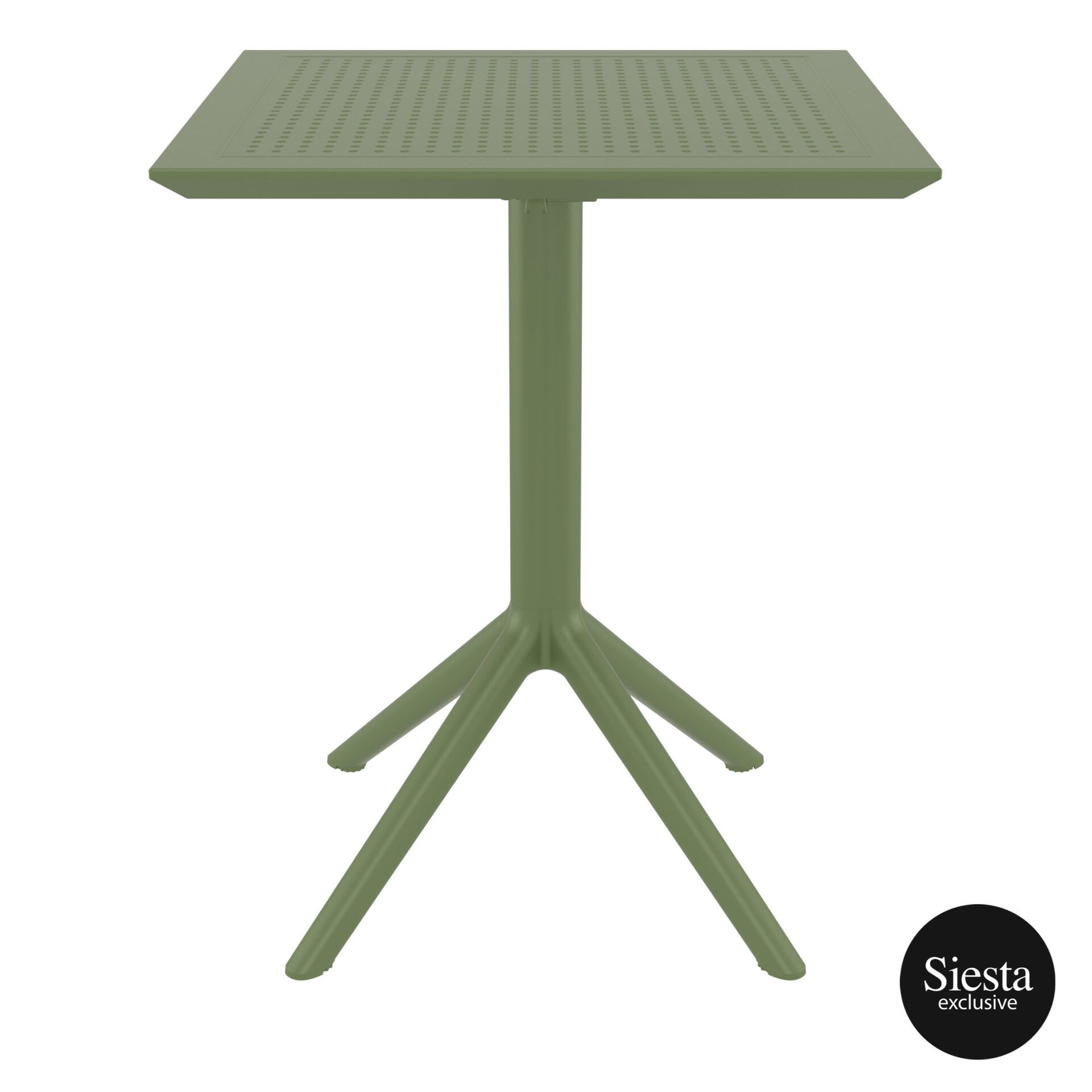 Sky Folding Table 60 Square - Olive Green