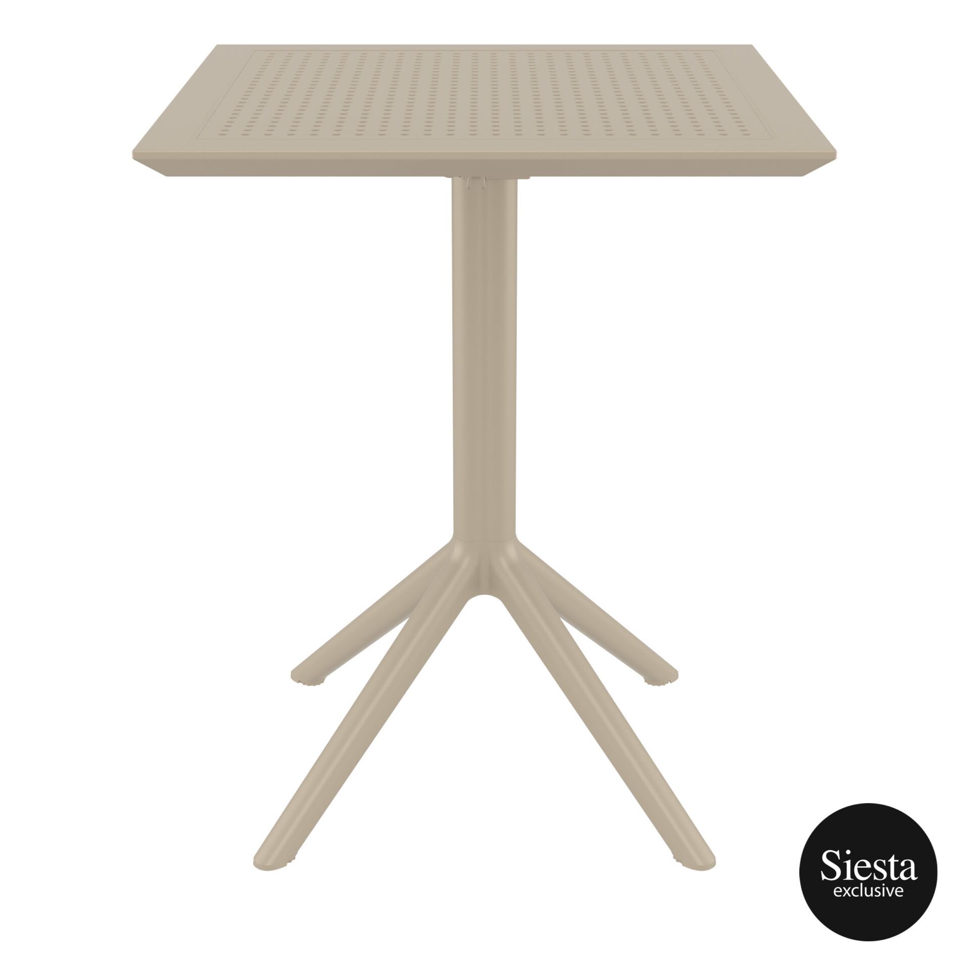 Sky Folding Table 60 Square - Taupe