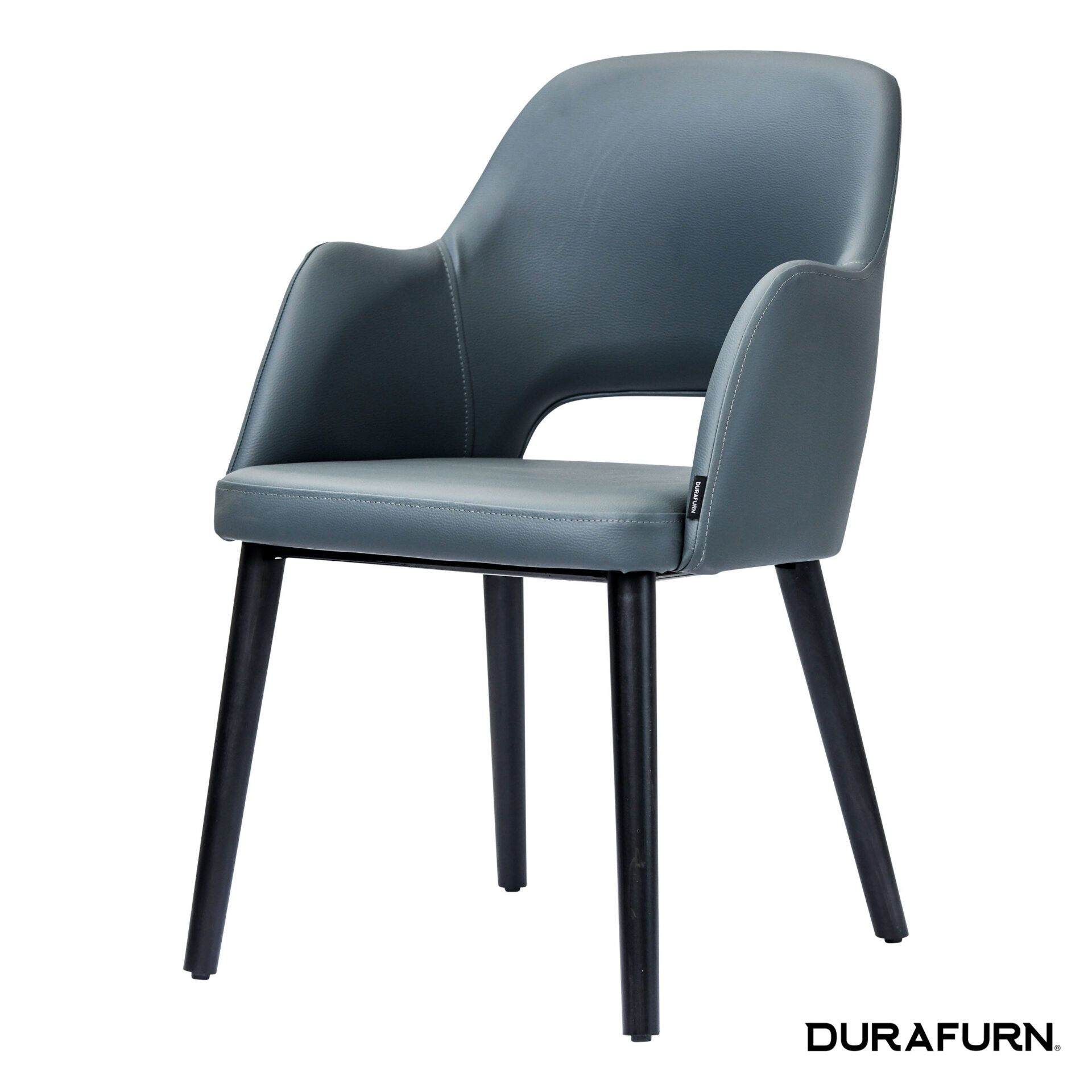 Sorbet Chair - Black Legs/Anthracite Vinyl