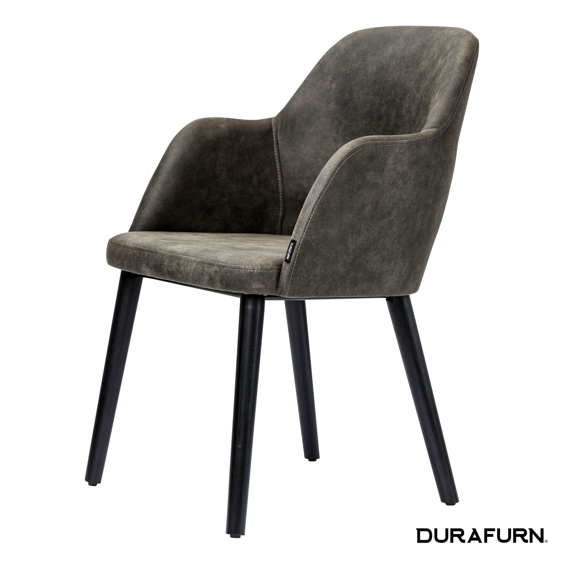 Sorbet Chair - Black Legs/Charcoal Premium Vinyl